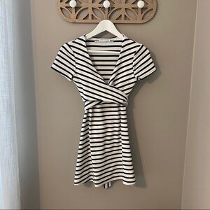 Urban Outfitters Striped V-Neck Dress Sz XS